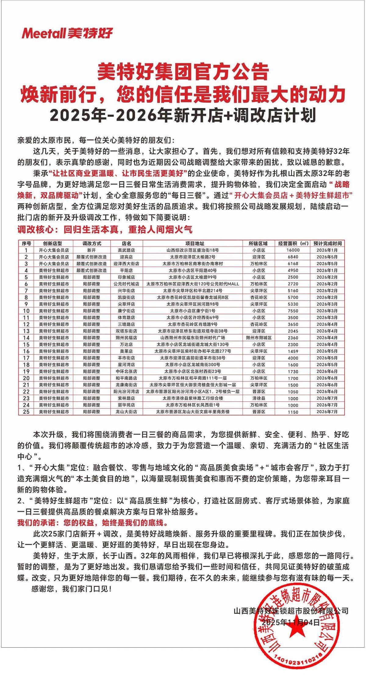 皇冠代理登1_山西零售龙头“美特好”多家门店闭店调改皇冠代理登1，部分门店出现货架大面积空置、购物限流、退卡时间长，相关部门已与企业对接，太原市消协：此次是调改并非彻底停业